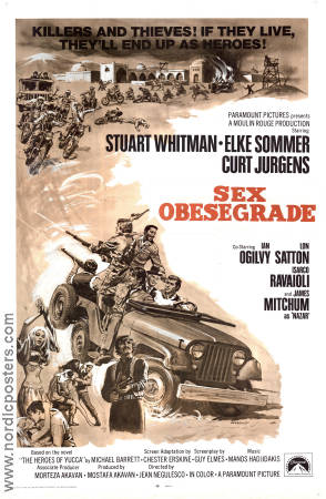 The Invincible Six 1969 movie poster Stuart Whitman Elke Sommer Curd Jürgens Jean Negulesco