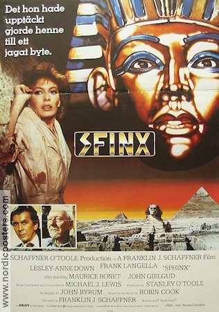 Sphinx 1981 movie poster Lesley-Anne Down Frank Langella John Gielgud