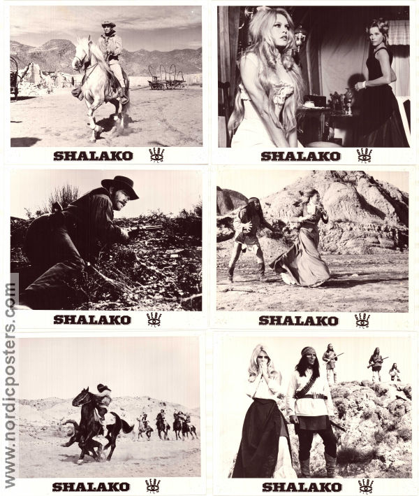 Shalako 1968 photos Sean Connery Brigitte Bardot Stephen Boyd Edward Dmytryk