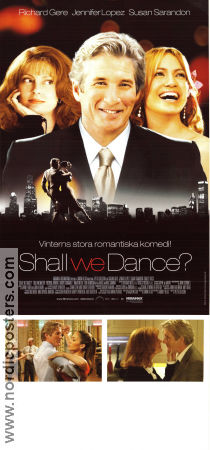 Shall We Dance 2004 poster Richard Gere Jennifer Lopez Susan Sarandon Dans Romantik