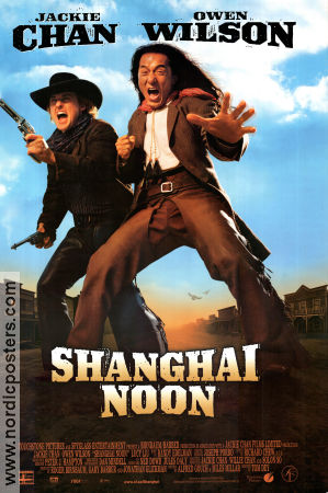 Shanghai Noon 2000 movie poster Jackie Chan Owen Wilson Lucy Liu Tom Dey Asia