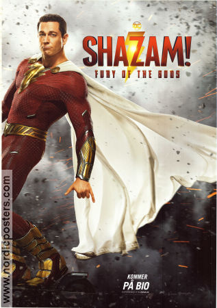 Shazam! Fury of the Gods 2023 movie poster Zachary Levi Asher Angel Jack Dylan Grazer David F Sandberg Find more: DC Comics