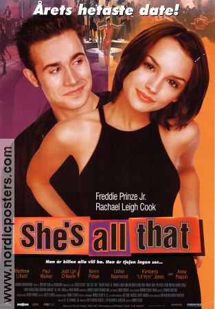 She´s All That 1999 movie poster Freddie Prinze Jr Rachael Leigh Cook Robert Iscove Romance