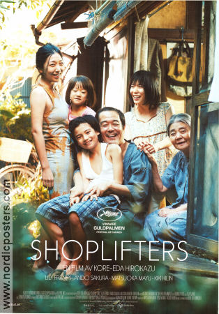 Shoplifters 2018 movie poster Lily Franky Sakura Ando Kirin Kiki Hirokazu Koreeda