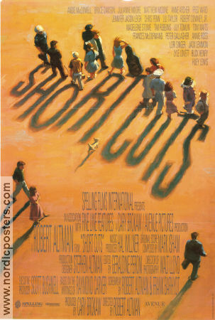 Short Cuts 1993 movie poster Andie MacDowell Julianne Moore Tim Robbins Bruce Davidson Jack Lemmon Tom Waits Fred Ward Robert Altman