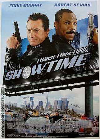 Showtime 2002 movie poster Robert De Niro Eddie Murphy Rene Russo Tom Dey Police and thieves