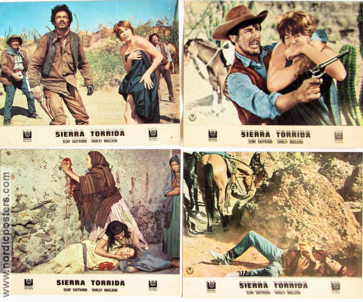 Two Mules for Sister Sara 1970 lobby card set Clint Eastwood Shirley MacLaine Manolo Fabregas Don Siegel