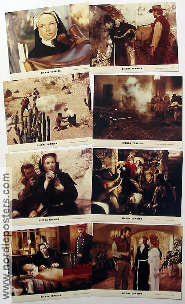 Two Mules for Sister Sara 1970 lobby card set Clint Eastwood Shirley MacLaine Manolo Fabregas Don Siegel