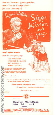 Sigge Nilsson och jag 1938 poster Carl-Gunnar Wingård Sigurd Wallén