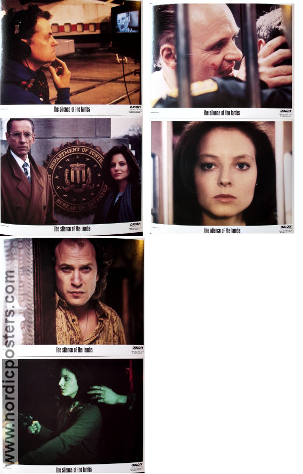 The Silence of the Lambs 1990 lobby card set Anthony Hopkins Jodie Foster Scott Glenn Jonathan Demme