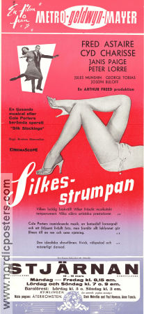 Silk Stockings 1957 movie poster Fred Astaire Cyd Charisse Janis Paige Rouben Mamoulian Musicals