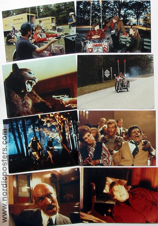 Silver Bullet 1985 lobby card set Gary Busey Corey Haim Daniel Attias Writer: Stephen King