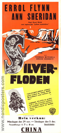Silver River 1948 movie poster Errol Flynn Ann Sheridan Thomas Mitchell Raoul Walsh