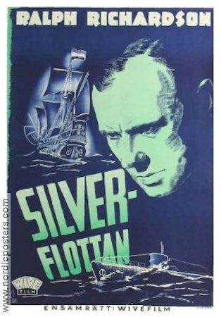 The Silver Fleet 1944 movie poster Ralph Richardson Ships and navy