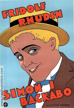 Simon i Backabo 1934 movie poster Fridolf Rhudin Weyler Hildebrand Thor Modéen Gustaf Edgren
