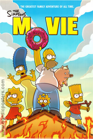 The Simpsons Movie 2007 movie poster Matt Groening Animation Food and drink From TV