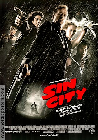 Sin City 2005 movie poster Frank Miller Mickey Rourke Bruce Willis Jessica Alba Robert Rodriguez From comics