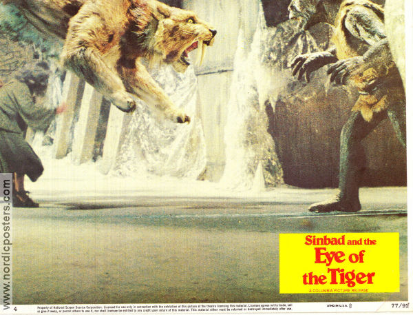 Sinbad and the Eye of the Tiger 1977 lobbykort Patrick Wayne Jane Seymour Sam Wanamaker