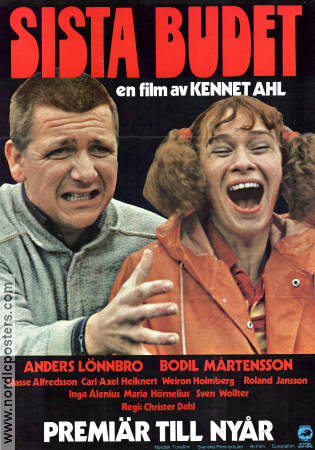 Sista budet 1981 movie poster Anders Lönnbro Bodil Mårtensson Christer Dahl
