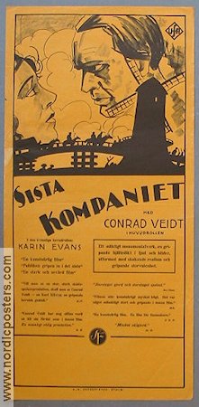 Sista kompaniet 1931 movie poster Conrad Veidt