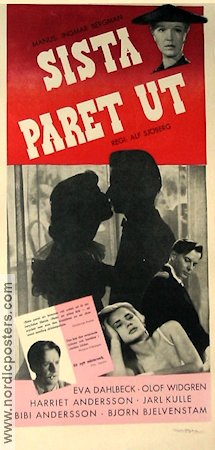 Last Pair Out 1956 movie poster Eva Dahlbeck Jarl Kulle Bibi Andersson Olof Widgren Harriet Andersson Björn Bjelvenstam Alf Sjöberg Writer: Ingmar Bergman