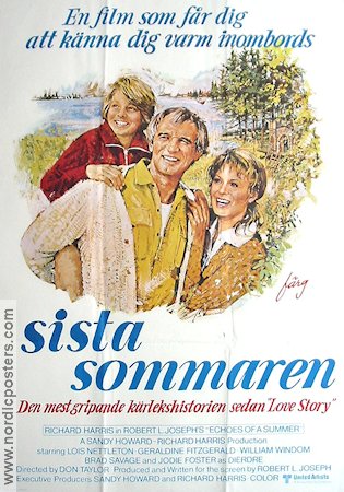 Sista sommaren 1976 poster Richard Harris Jodie Foster Lois Nettleton Don Taylor