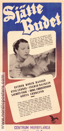 Sjätte budet 1947 movie poster Ester Roeck Hansen Ingrid Backlin Gösta Cederlund Stig Järrel