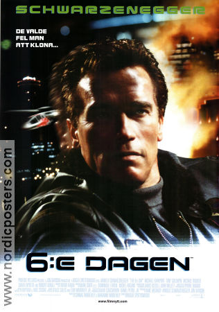 Sjätte dagen 2000 poster Arnold Schwarzenegger Michael Rapaport Tony Goldwyn Roger Spottiswoode