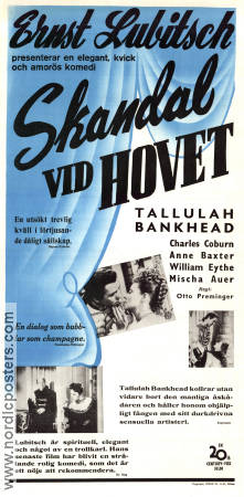 A Royal Scandal 1945 poster Tallulah Bankhead Ernst Lubitsch