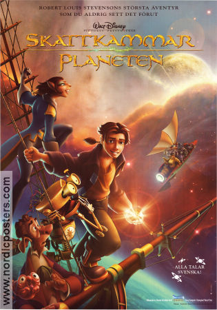 Treasure Planet 2002 movie poster Joseph Gordon-Levitt Ron Clements Animation