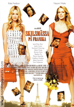 Skilsmässa på franska 2003 poster Kate Hudson Naomi Watts Stockard Channing James Ivory