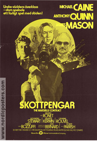 Skottpengar 1974 poster Michael Caine Anthony Quinn James Mason Robert Parrish