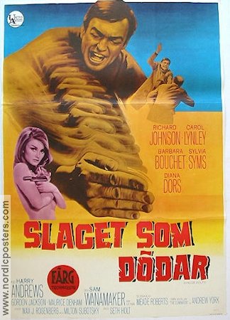 Danger Route 1968 movie poster Richard Johnson Barbara Bouchet Martial arts Agents