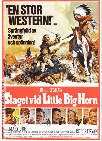 Custer of the West 1967 movie poster Robert Shaw Mary Ure Ty Hardin Robert Siodmak