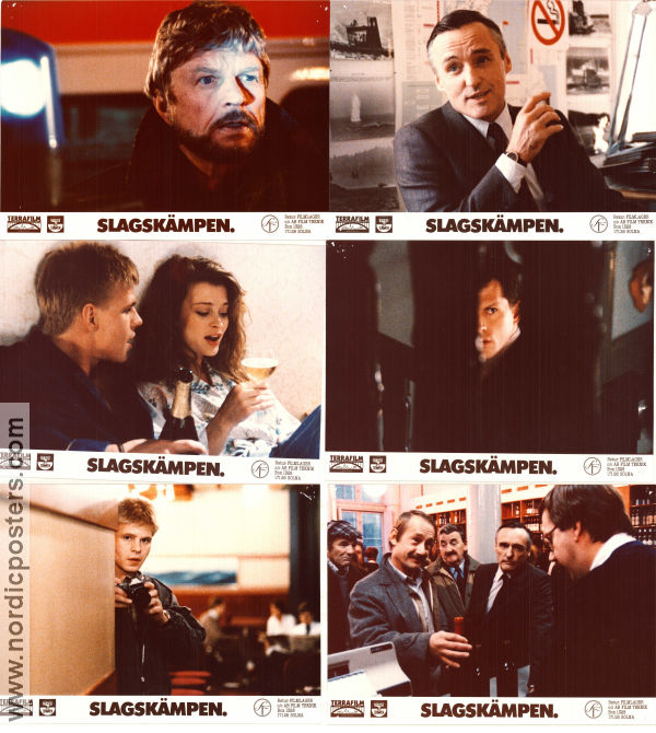 The Inside Man 1984 lobby card set Dennis Hopper Hardy Krüger Gösta Ekman Lena Endre Tom Clegg