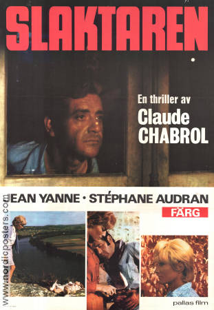 Le Boucher 1970 movie poster Stéphane Audran Jean Yanne Antonio Passalia Claude Chabrol