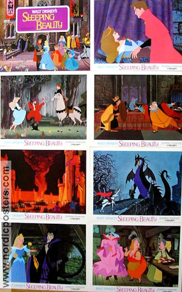 Sleeping Beauty 1959 lobby card set Animation