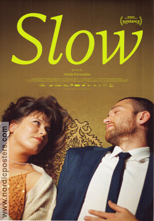 Slow 2023 movie poster Greta Grineviciute Kestutis Cicenas Pijus Ganusauskas Marija Kavtaradze Country: Lithuania