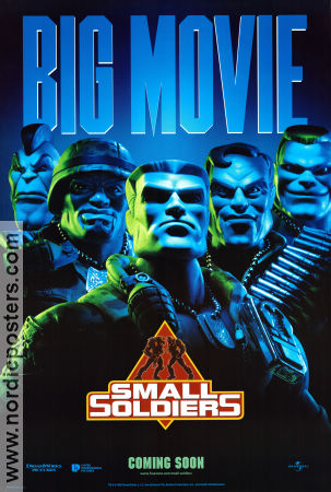 Small Soldiers 1998 poster Kirsten Dunst Joe Dante Animerat