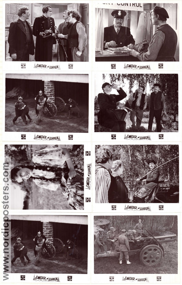 Smeder på luffen 1949 lobby card set Anders Börje Åke Fridell Georg Skarstedt Hampe Faustman