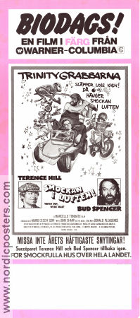 Altrimenti ci arrabbiamo! 1974 movie poster Terence Hill Bud Spencer Patty Shepard Marcello Fondato Cars and racing