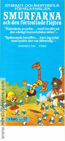 La flute a six schtroumpfs 1976 movie poster Smurfarna Smurferna Smurfs Peyo Country: Belgium Animation From comics