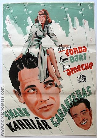 The Magnificent Dope 1943 movie poster Henry Fonda Don Ameche Lynn Bari