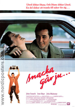 Snacka går ju 1989 poster John Cusack Ione Skye Cameron Crowe