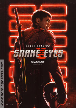 Snake Eyes: GI Joe Origins 2021 movie poster Henry Golding Andrew Koji Haruka Abe Robert Schwentke