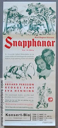 Snapphanar 1941 movie poster Edvard Persson George Fant Eva Henning Åke Ohberg