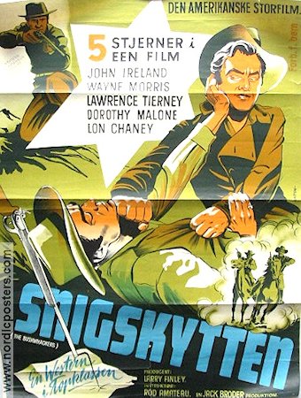 The Bushwhackers 1956 movie poster John Ireland