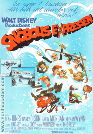 Snowball Express 1972 movie poster Dean Jones Nancy Olson Harry Morgan Norman Tokar Winter sports
