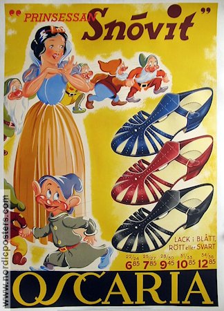 Snövit Oscaria 1938 poster Find more: Advertising