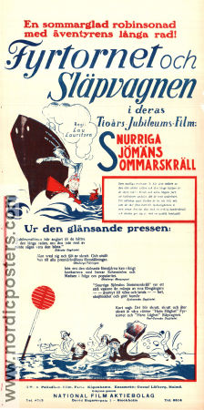 Snurriga sjömäns sommarskräll 1930 poster Fy og Bi Carl Schenström Harald Madsen Marguerite Viby Lau Lauritzen Danmark